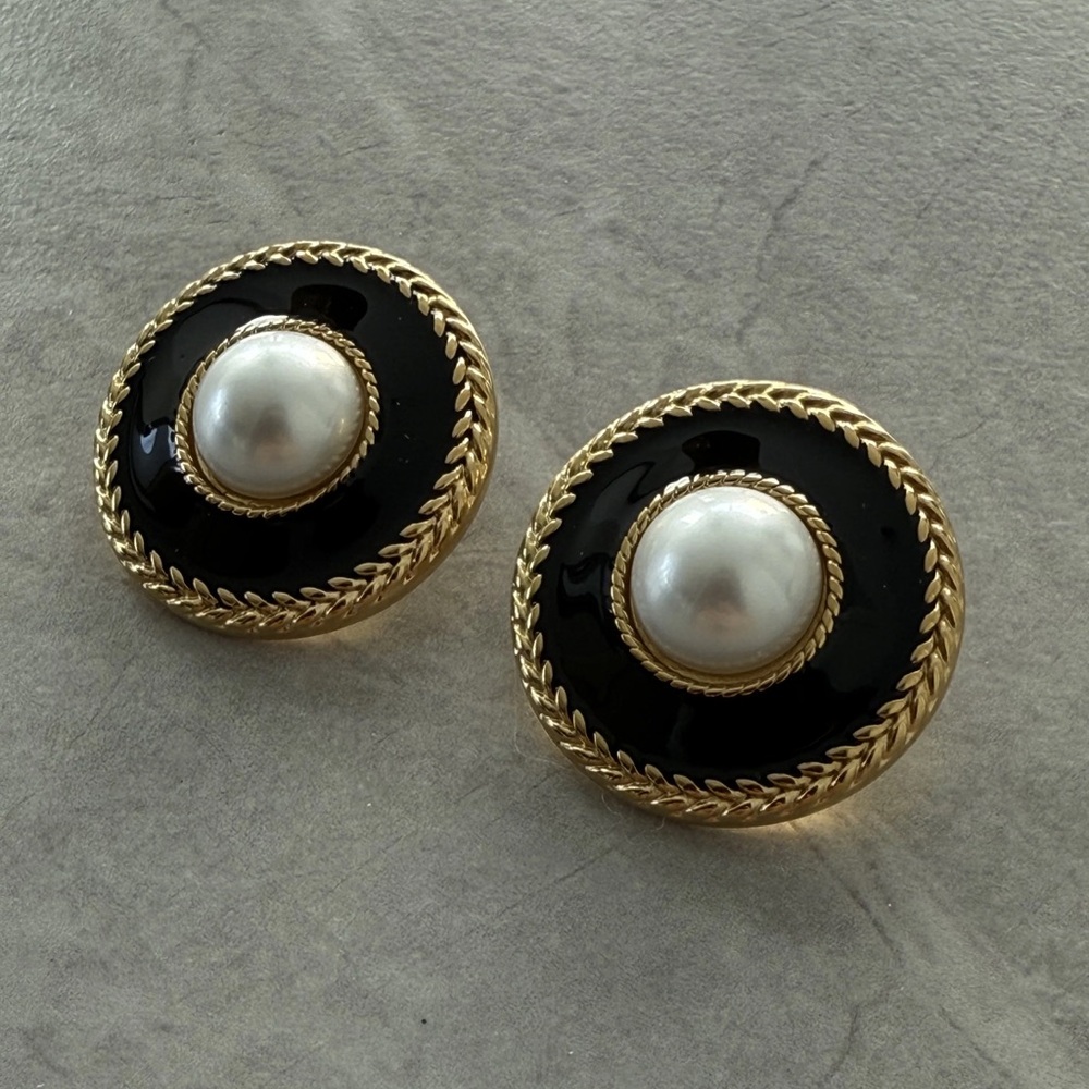 Braided Pearl Earrings